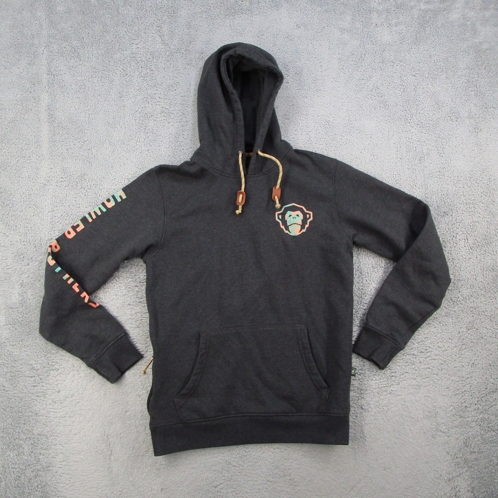 Howler Brothers Mens M Charcoal Grey Heed The Call Graphic Hoodie Pullover